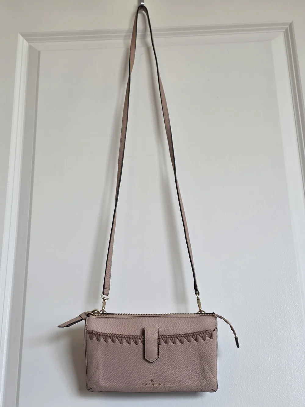 kate spade Blush Leather Crossbody Wallet
